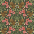 A-Street Prints Kurre Dark Green Woodland Damask Wallpaper