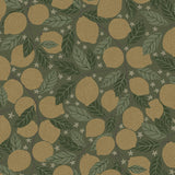A-Street Prints Lemona Green Fruit Tree Wallpaper