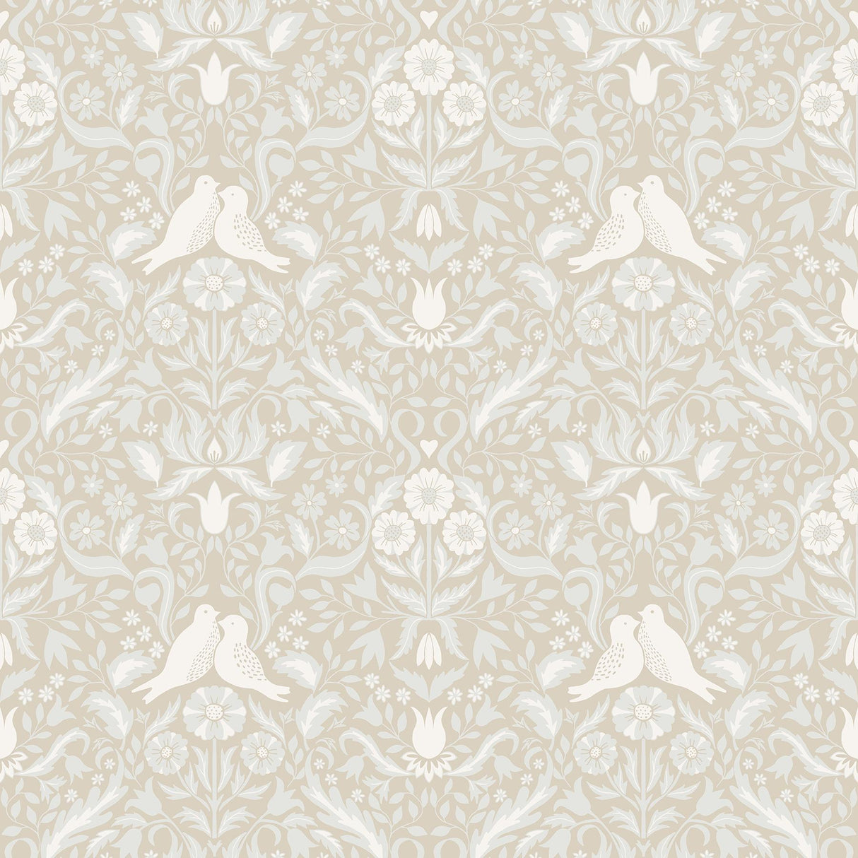 A-Street Prints Niki Beige Country Kitsch Wallpaper