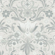 A-Street Prints Ostanskar Light Grey Retro Floral Wallpaper