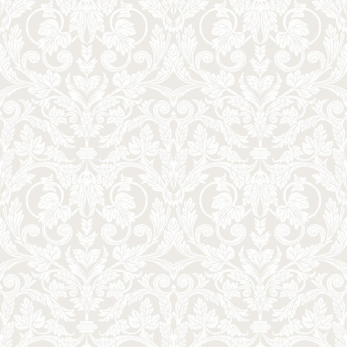 A-Street Prints Rosali Cream Scroll Damask Creme Wallpaper