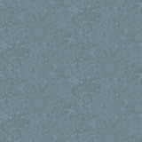 A-Street Prints Wilma Floral Block Print Blue Wallpaper