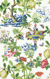 Brewster Home Fashions Bloom Shantung Garden Scalamandre Self Adhesive Wallpaper