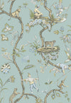 Brewster Home Fashions Robin Egg Chinoise Exotique Scalamandre Self Adhesive Wallpaper
