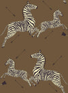 Brewster Home Fashions Safari Brown Zebra Safari Scalamandre Self Adhesive Wallpaper