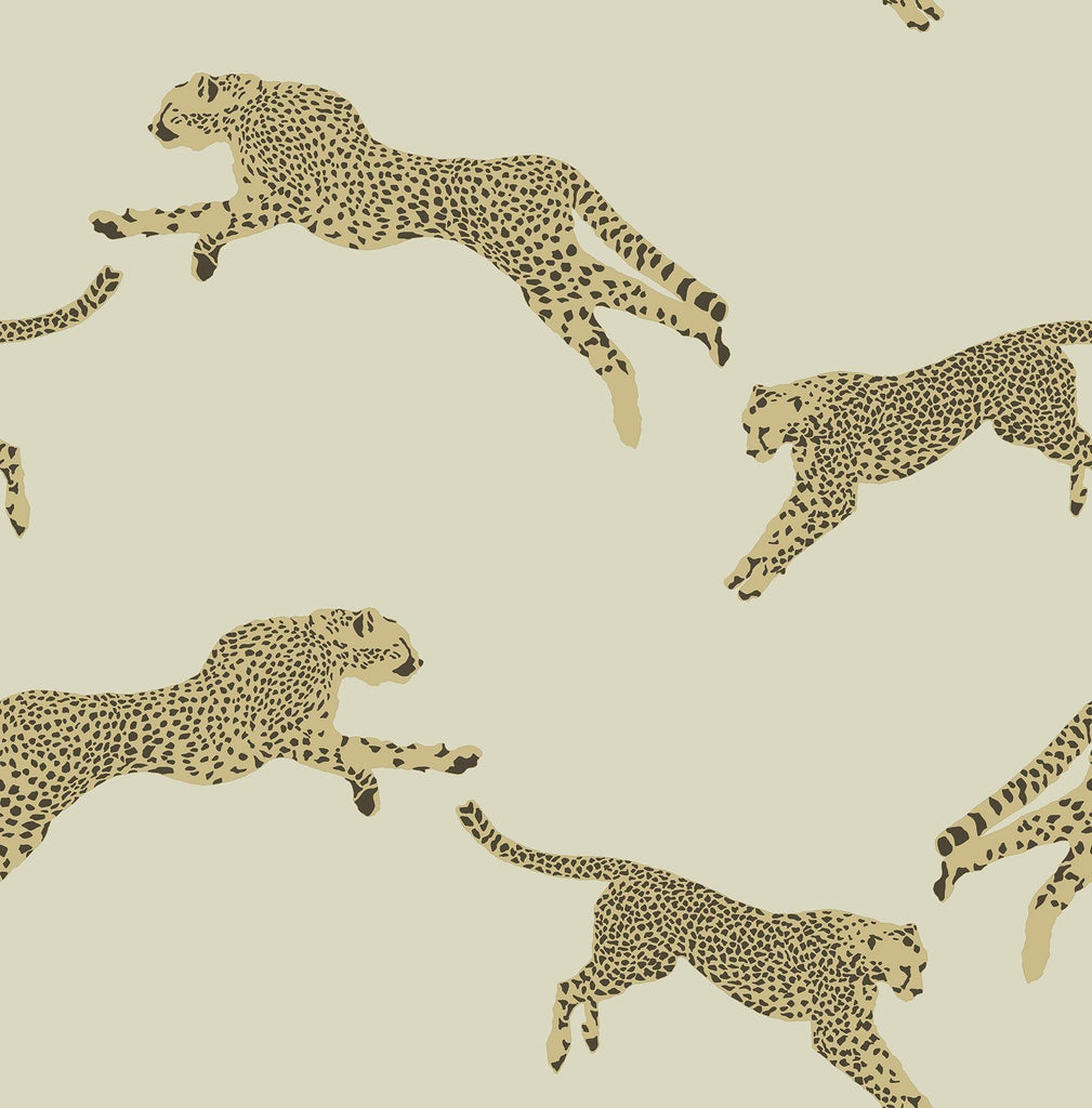 Brewster Home Fashions Dune Leaping Cheetah Peel & Stick Wallpaper