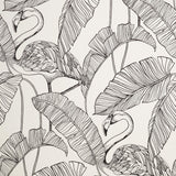 Brewster Home Fashions Mulholland White Flamingo Wallpaper