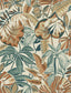 Brewster Home Fashions Spice Feuilles Peel & Stick Wallpaper