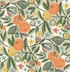 Brewster Home Fashions Ochre Clementine Garden Peel & Stick Wallpaper