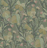 Brewster Home Fashions Sage Papillon Flutter Peel & Stick Wallpaper