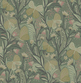 Brewster Home Fashions Papillon Flutter Peel & Stick Sage Wallpaper