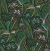 Brewster Home Fashions Greens Lotusland Peel & Stick Wallpaper