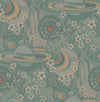 Brewster Home Fashions Teal Ethereal Cosmos Peel & Stick Wallpaper