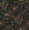 Brewster Home Fashions Black Ethereal Cosmos Peel & Stick Wallpaper