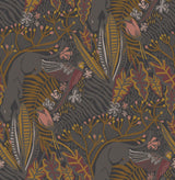 Brewster Home Fashions Poise Peel & Stick Gold Cranberry Wallpaper