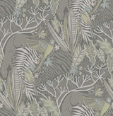Brewster Home Fashions Grey Mint Poise Peel & Stick Wallpaper