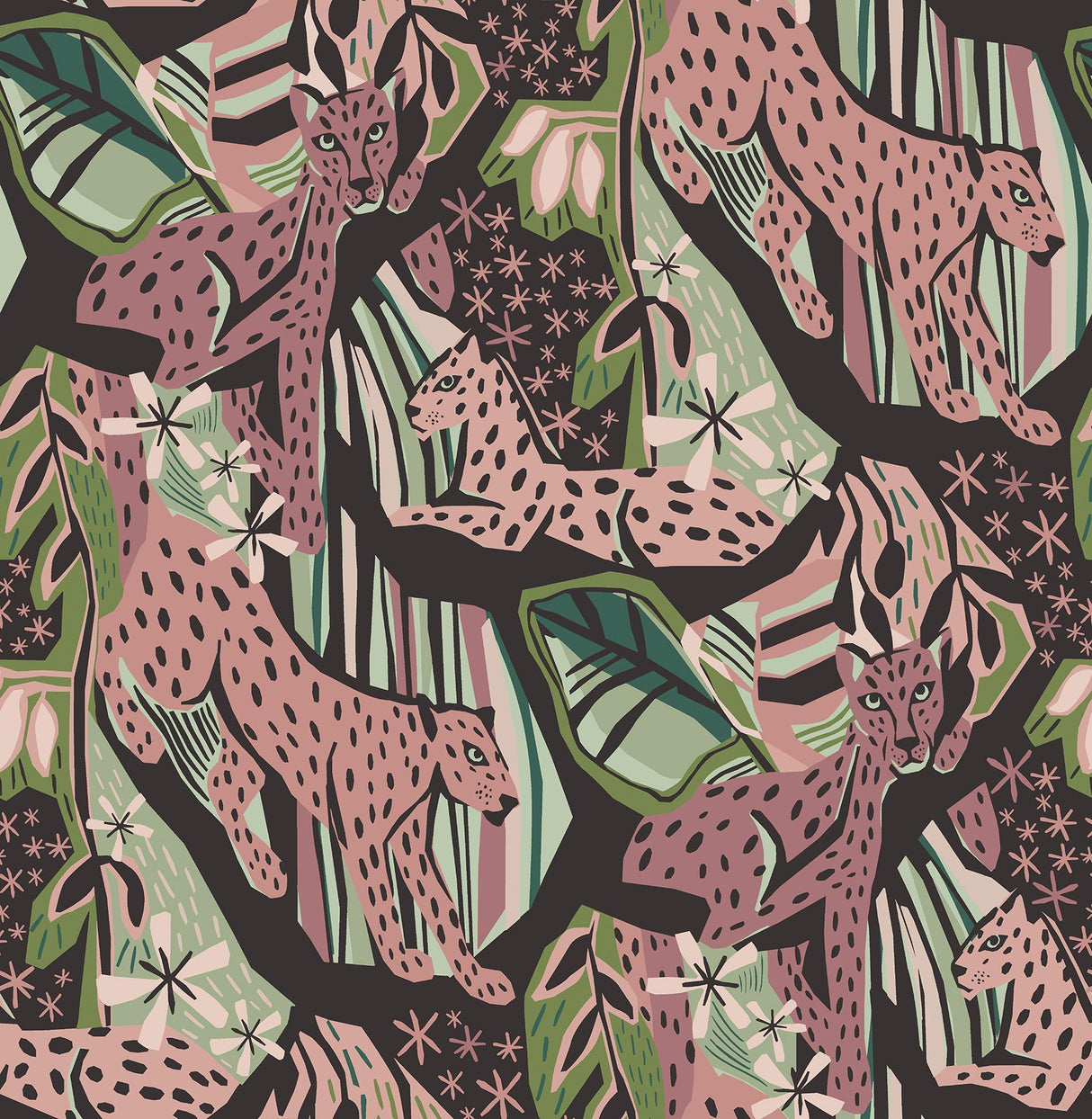 Brewster Home Fashions Plum Cat Nap Peel & Stick Wallpaper