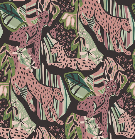 Brewster Home Fashions Cat Nap Peel & Stick Plum Wallpaper