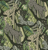 Brewster Home Fashions Cat Nap Peel & Stick Greens Wallpaper