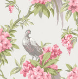 Brewster Home Fashions Golden Pheasant Rose Floral Wallpaper