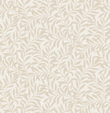 Brewster Home Fashions Salix Leaf Beige Wallpaper