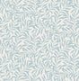 Brewster Home Fashions Salix Light Blue Leaf Wallpaper