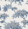 Brewster Home Fashions Ashdown Dark Blue Tree Wallpaper