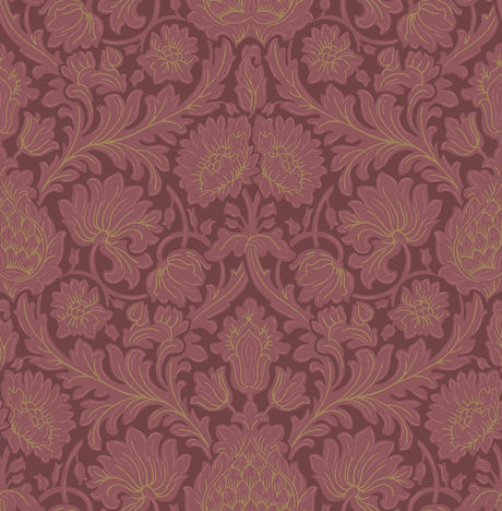 Brewster Home Fashions Bamburg Red Floral Wallpaper