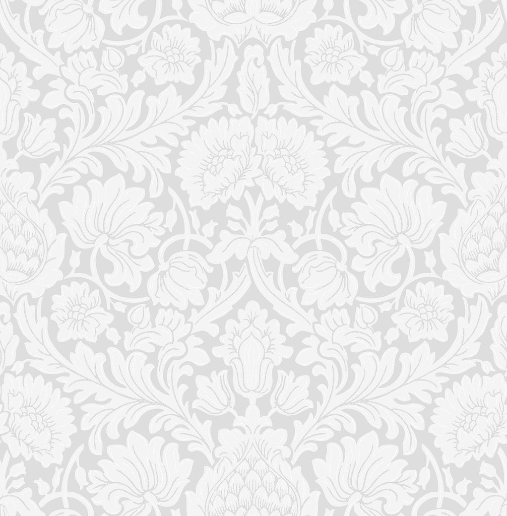 Brewster Home Fashions Bamburg Grey Floral Wallpaper