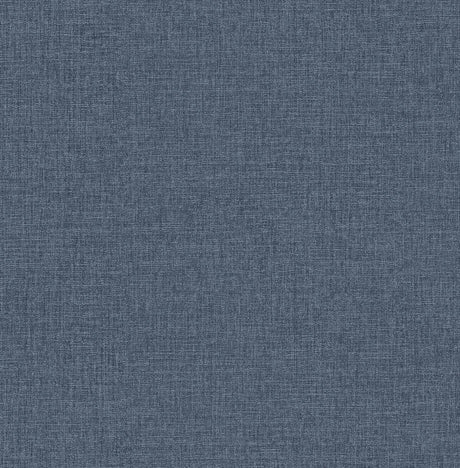 Brewster Home Fashions Glen Dark Blue Linen Wallpaper