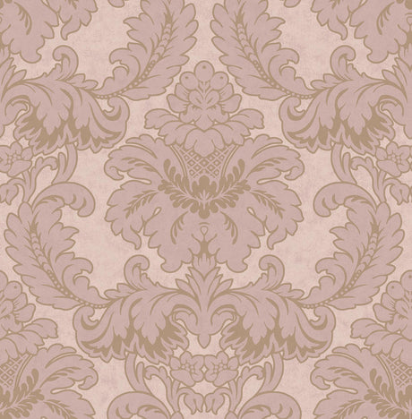 Brewster Home Fashions Windsor Pink Damask Wallpaper
