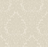 Brewster Home Fashions Betina White Damask Wallpaper