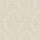 Brewster Home Fashions Betina Damask White Wallpaper