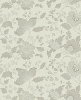Brewster Home Fashions Vittoria White Floral Wallpaper