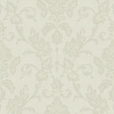 Brewster Home Fashions Antonella Scroll Silver Wallpaper