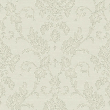 Brewster Home Fashions Antonella Scroll Silver Wallpaper