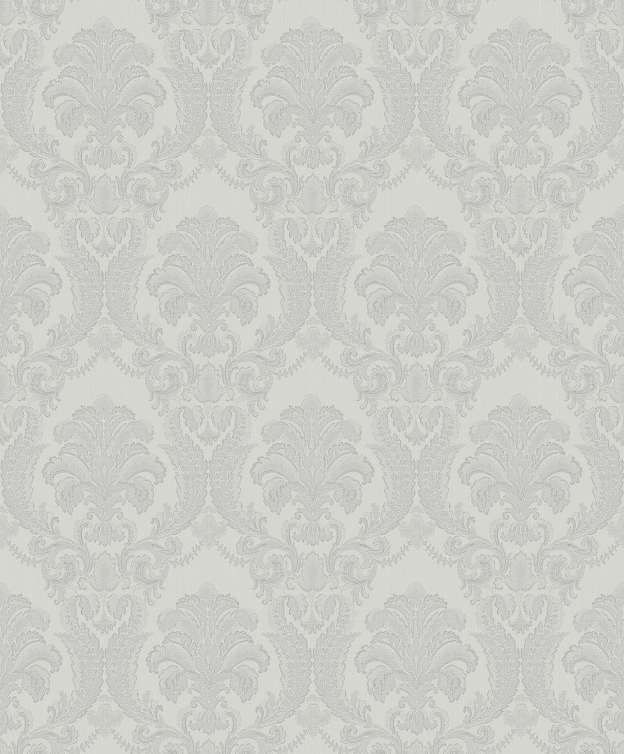 Brewster Home Fashions Renatta Silver Damask Wallpaper
