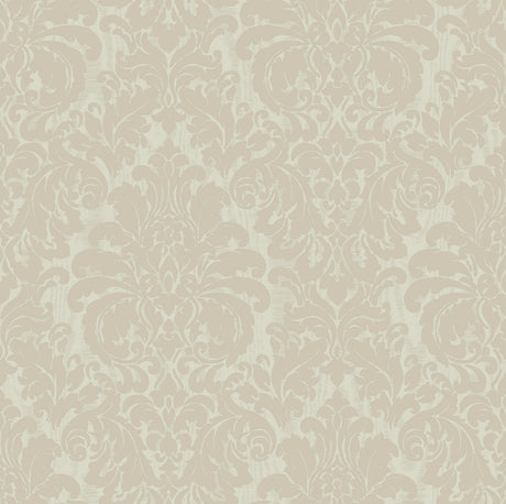 Brewster Home Fashions Betina Damask Cream Wallpaper
