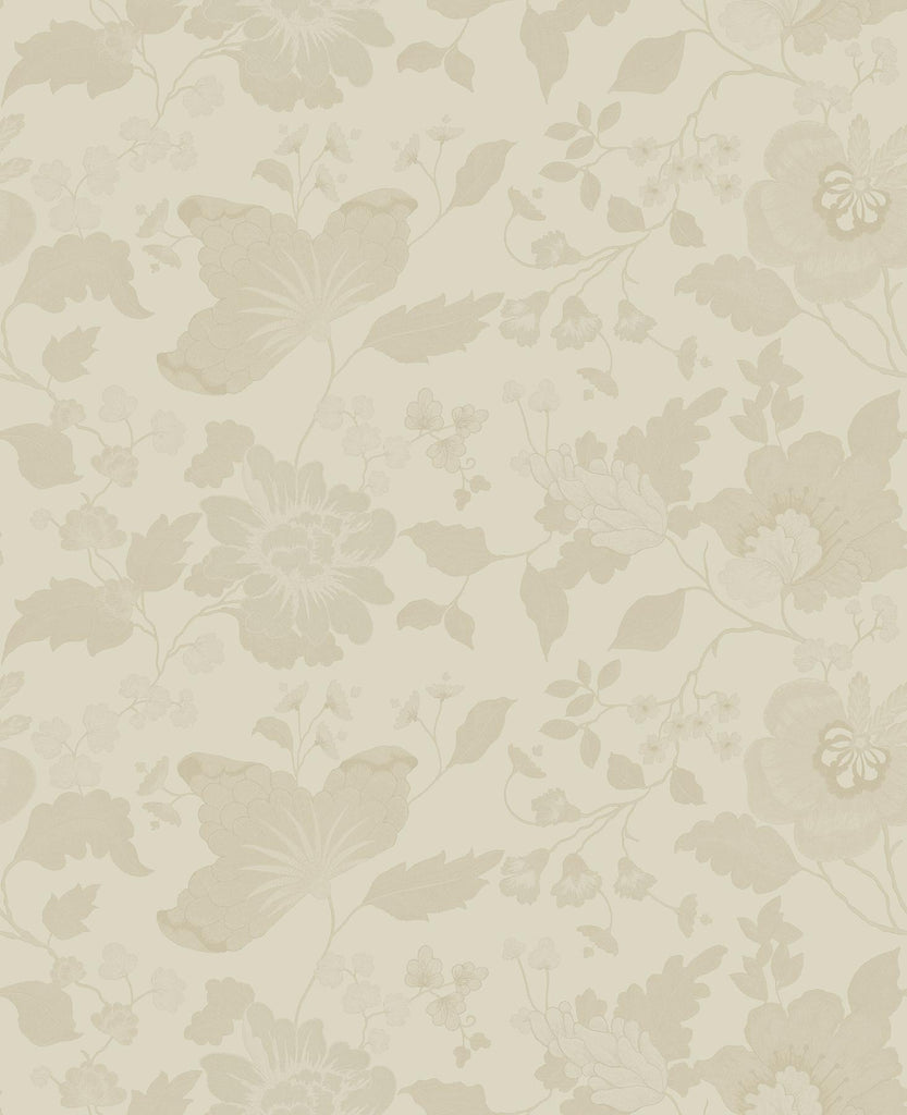 Brewster Home Fashions Vittoria Cream Floral Wallpaper