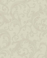 Brewster Home Fashions Noemi Cream Acanthus Wallpaper