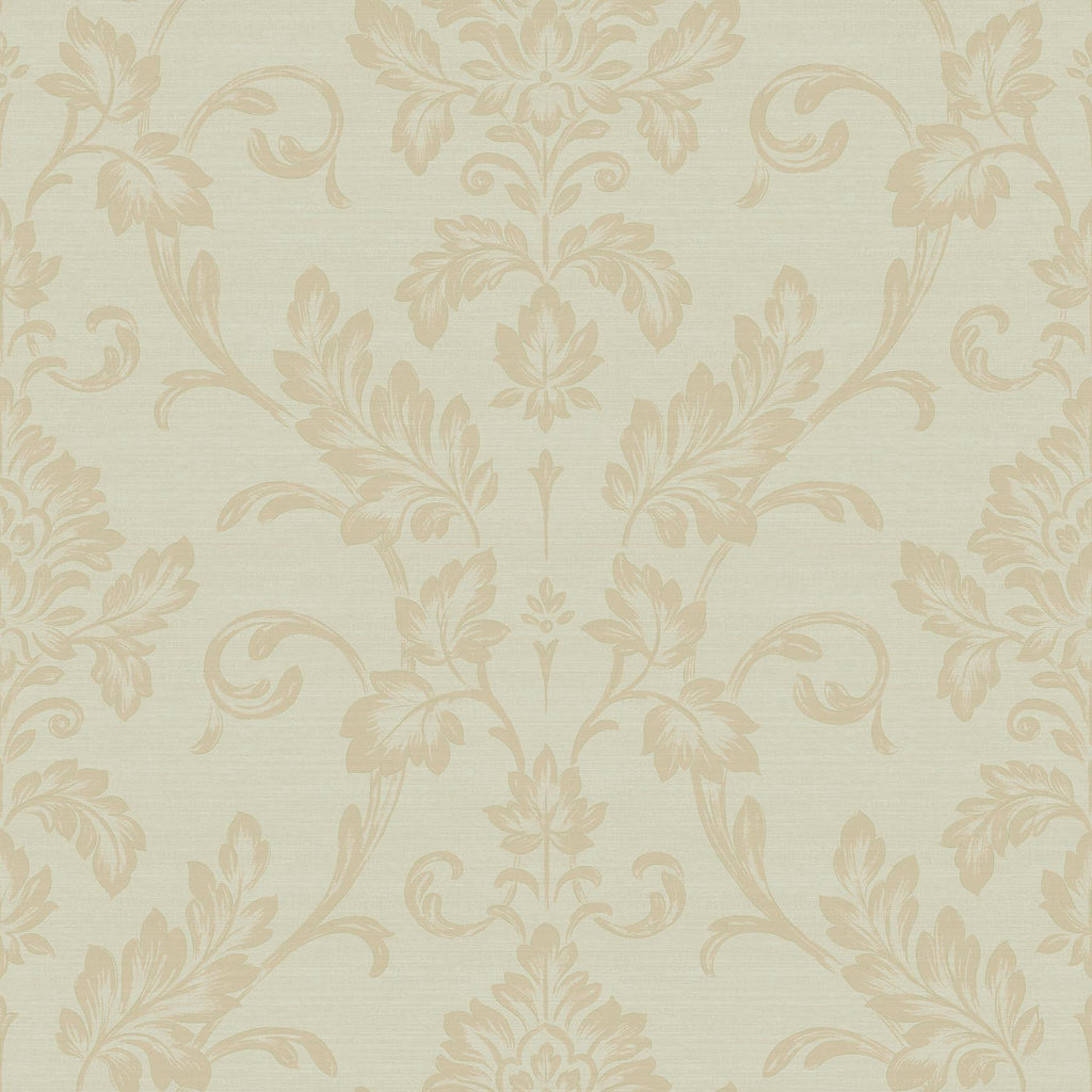 Brewster Home Fashions Antonella Scroll Gold Wallpaper
