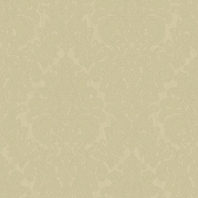 Brewster Home Fashions Betina Gold Damask Wallpaper