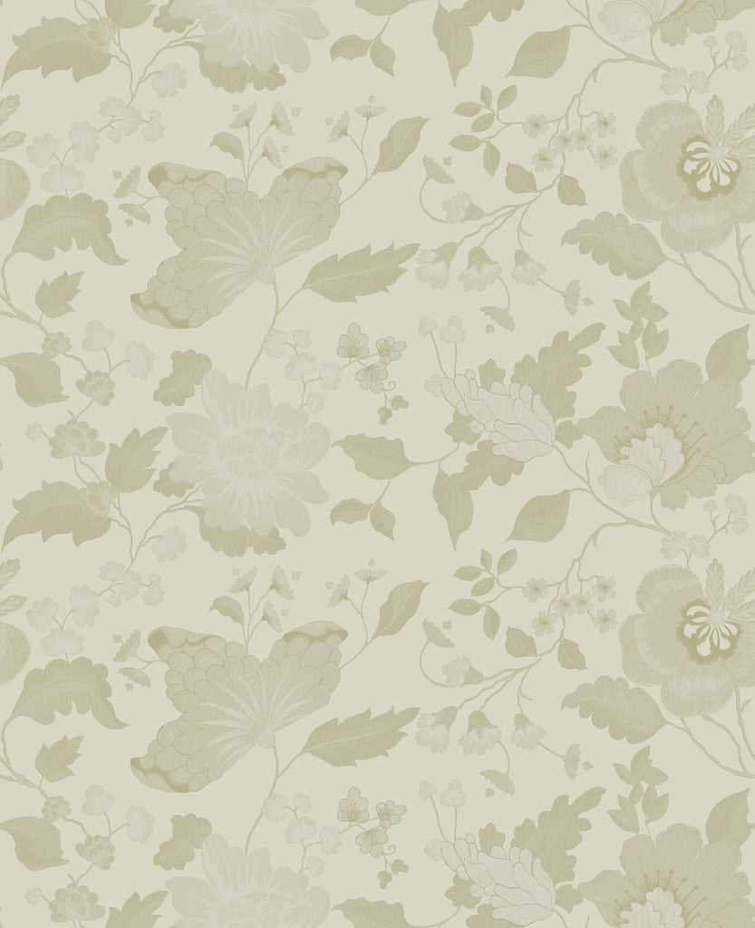 Brewster Home Fashions Vittoria Gold Floral Wallpaper