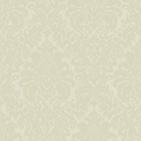 Brewster Home Fashions Betina Light Yellow Damask Wallpaper