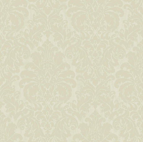 Brewster Home Fashions Betina Damask Light Yellow Wallpaper