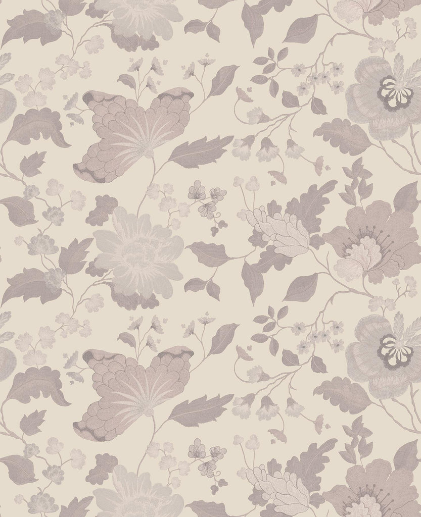 Brewster Home Fashions Vittoria Floral Rose Wallpaper