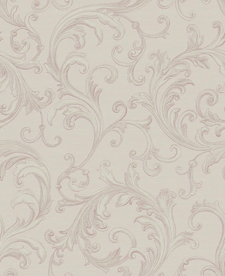 Brewster Home Fashions Noemi Acanthus Rose Wallpaper