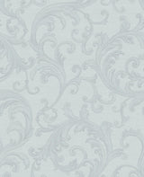 Brewster Home Fashions Noemi Light Blue Acanthus Wallpaper