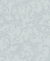 Brewster Home Fashions Noemi Light Blue Acanthus Wallpaper