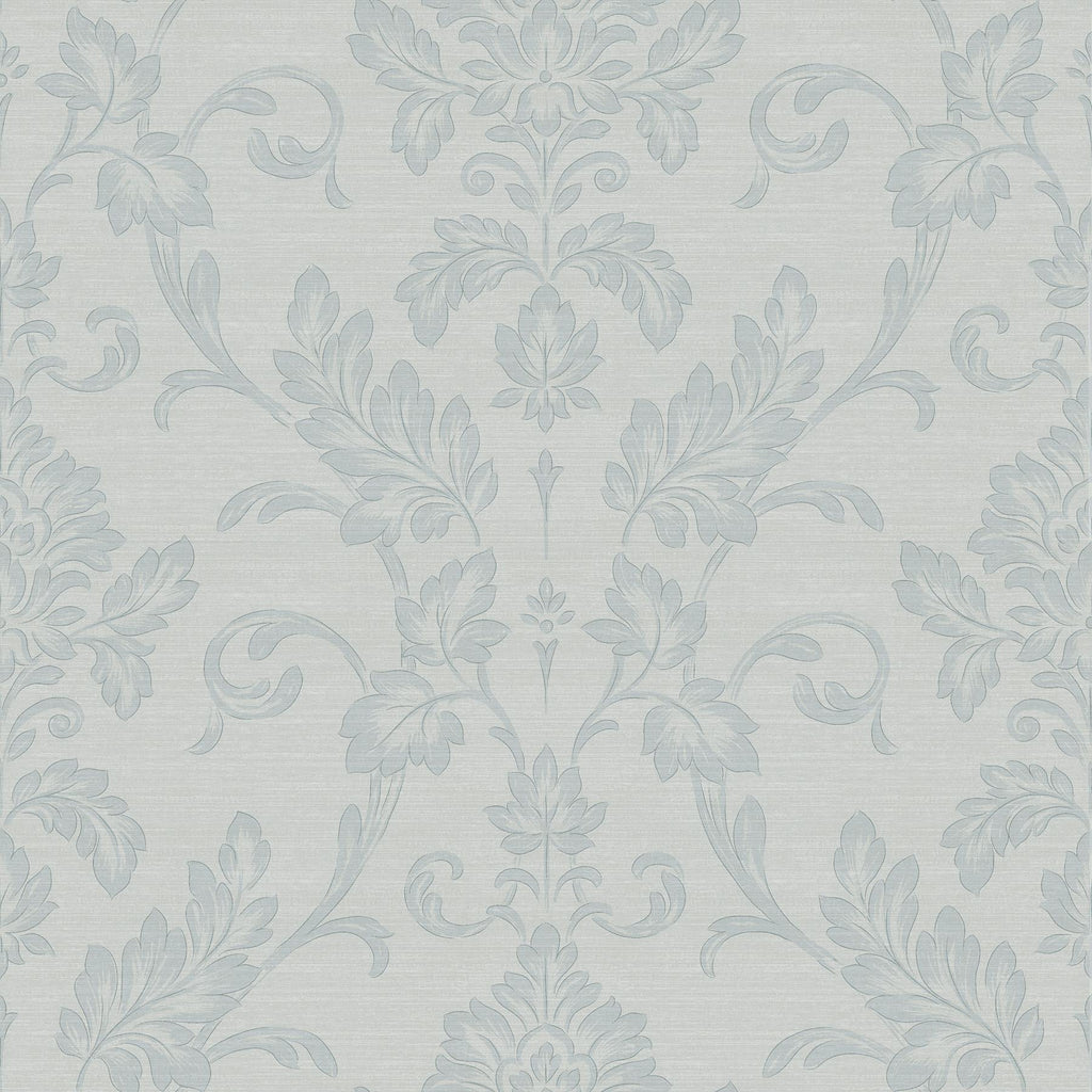 Brewster Home Fashions Antonella Light Blue Scroll Wallpaper